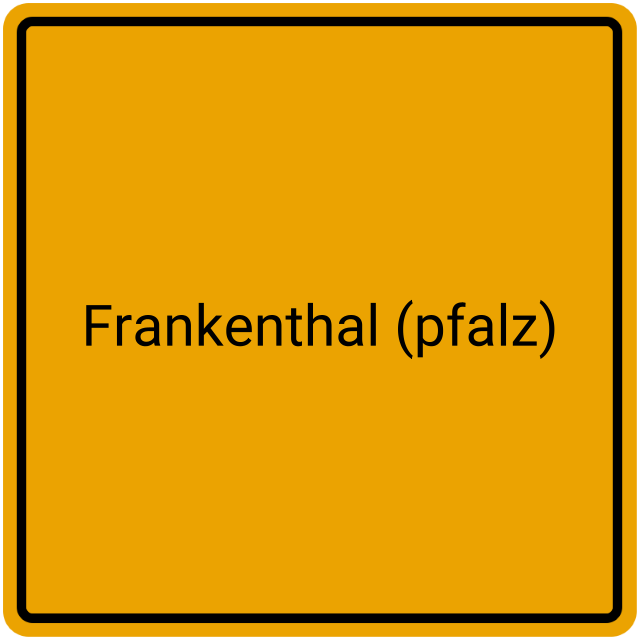 Meldebestätigung Frankenthal (Pfalz)